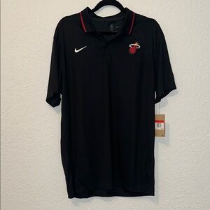 Nike Black and Red Polo Shirt